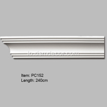 Pu Crown Cornice Moldings ສໍາລັບກໍາແພງ